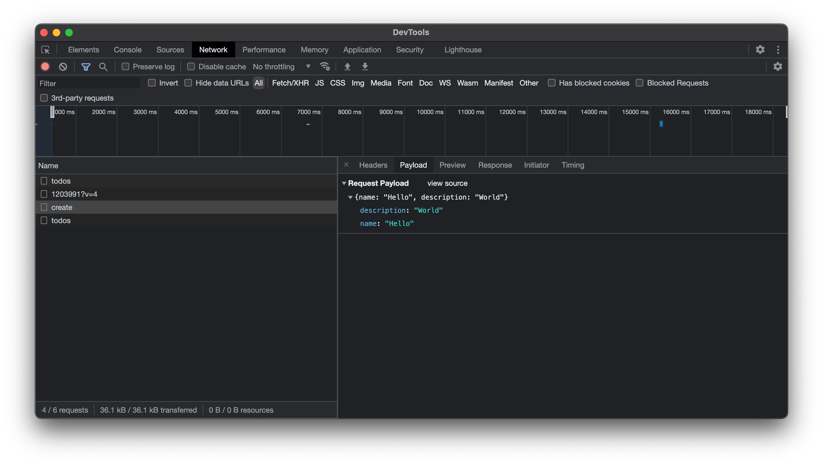 Gain insights in the network requests from your app