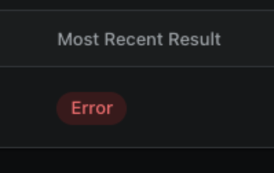 Status UI on the build trigger UI