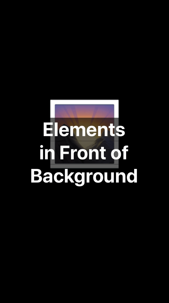 Text rendered on top of an image background